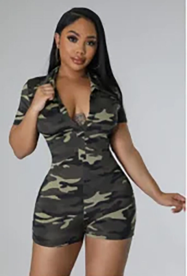 She Ready Camo Romper