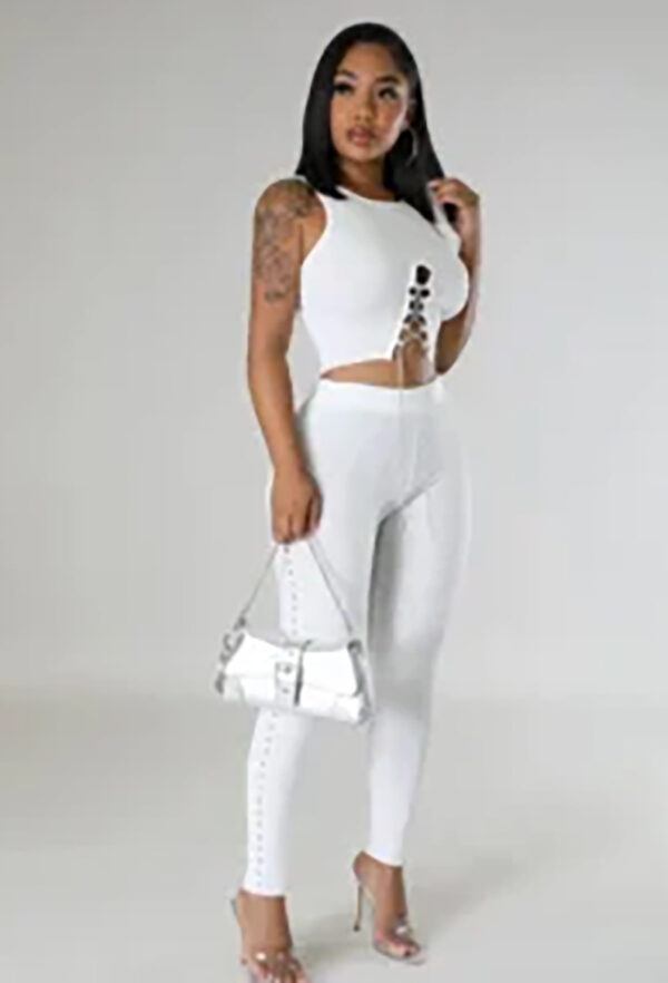 White Me Down Pant Set
