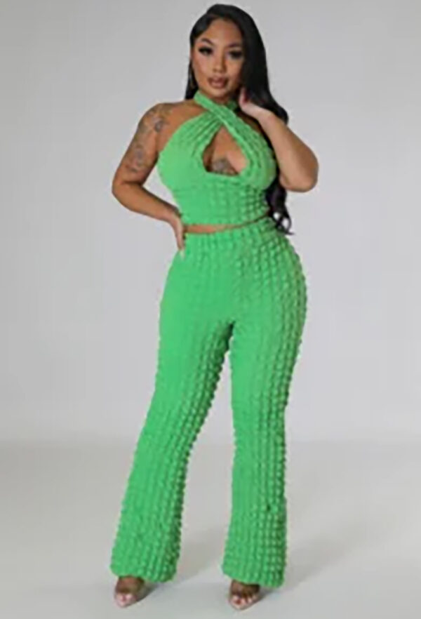 Never Settle 2 Piece Bubble Pants Set