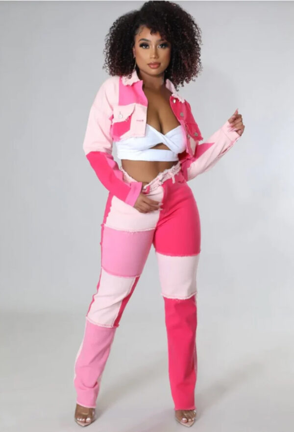 Patch Me Down Pant Set