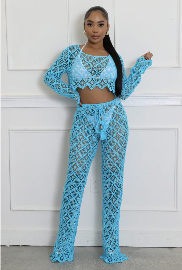 Ocean Lace Crop Set