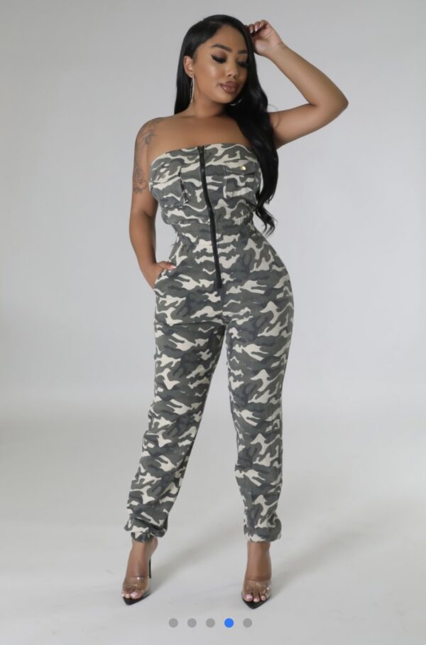 Locked in Camo Jumpsuit