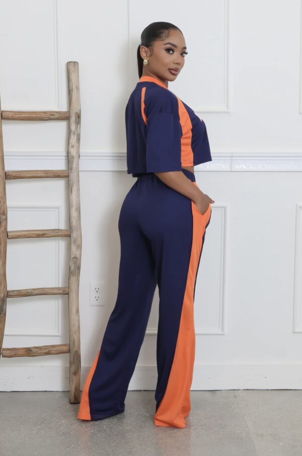 Varsity Vibe Numbered Crop & Wide-Leg Set