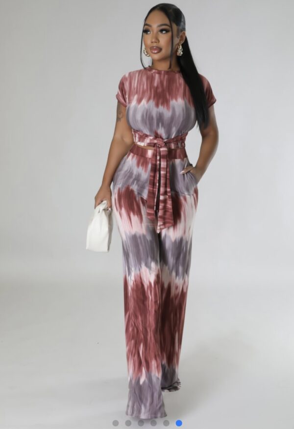 Desert Dream Tie-Dye Wide-Leg Set